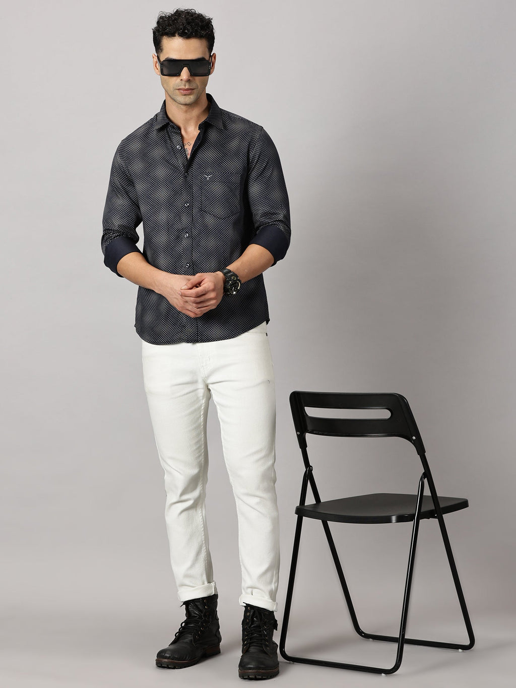 Casuals : Dots Printed Shirt