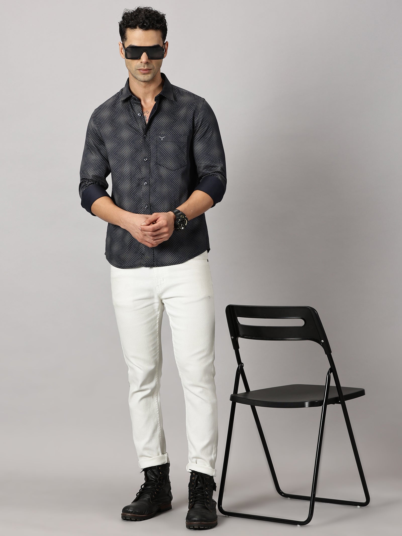 Casuals : Dots Printed Shirt