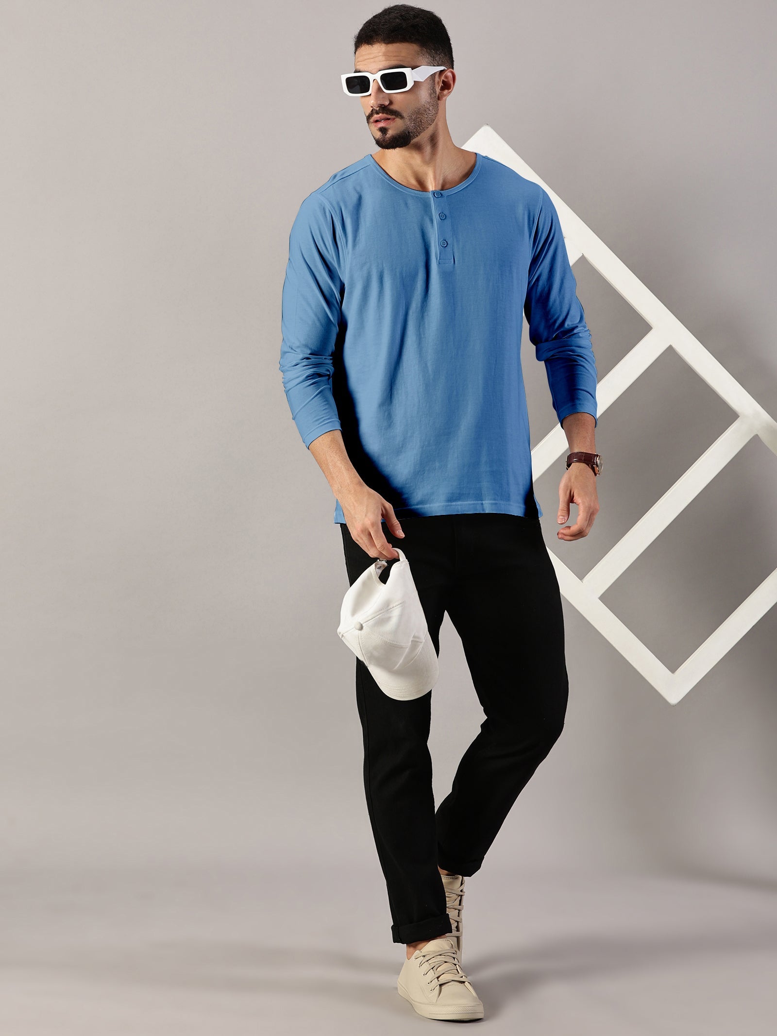 Casuals : Henley Neck T-Shirt