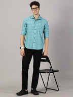 Casual  :  Checkered Poly Cotton shirt