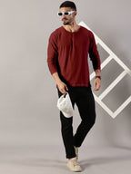 Casuals : Henley Neck T-Shirt