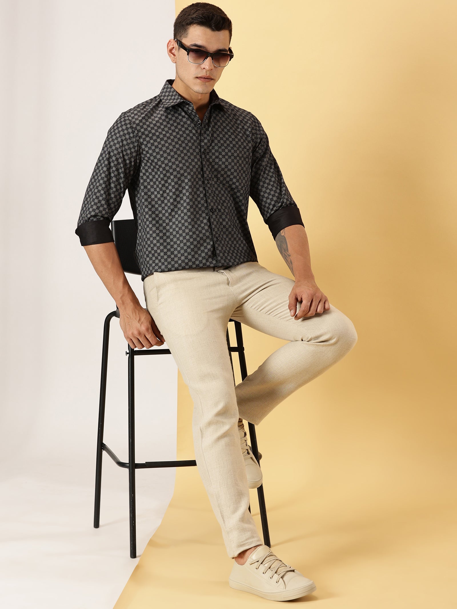 Casuals : Floral Print full sleeve shirt