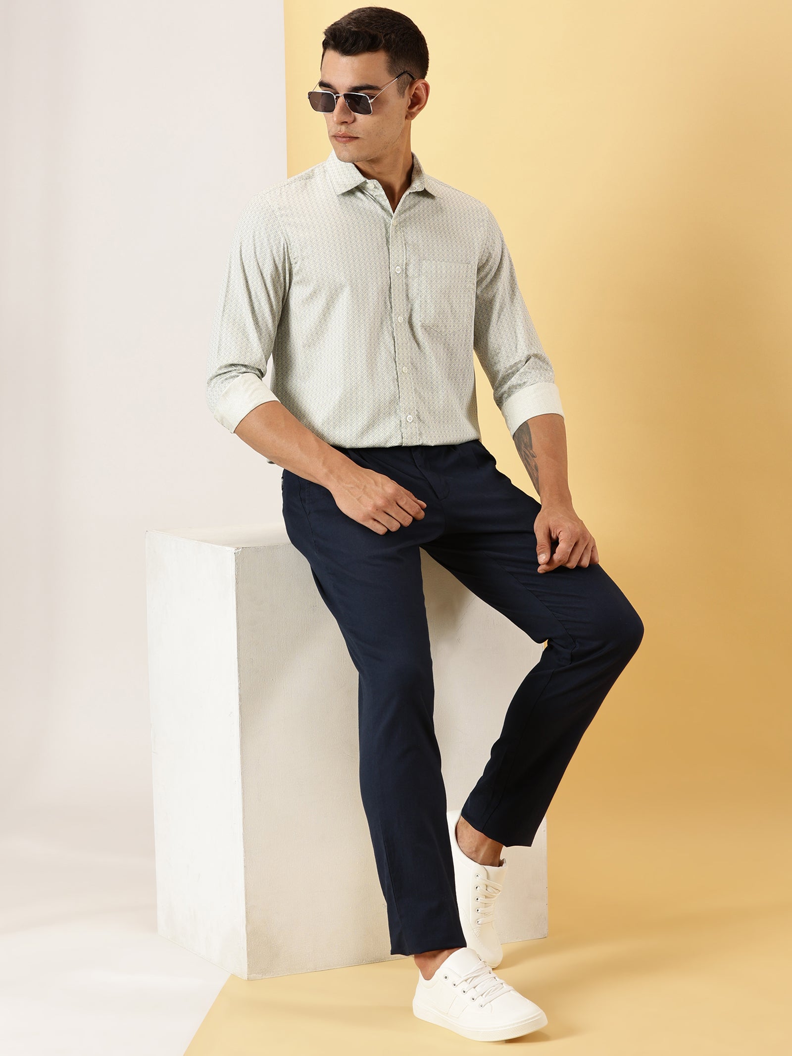 Casuals : 3D Print fullsleeve shirt