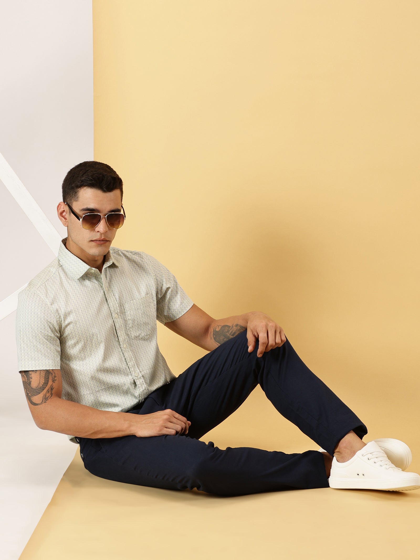 Casuals : 3D Print half sleeve shirt