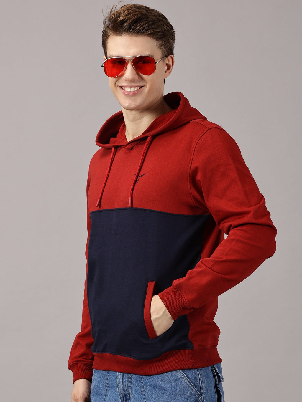 Sweatshirt : Colour Block Hoodie