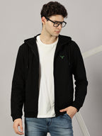 Sweatshirt : Zipper Hooded Jacket White