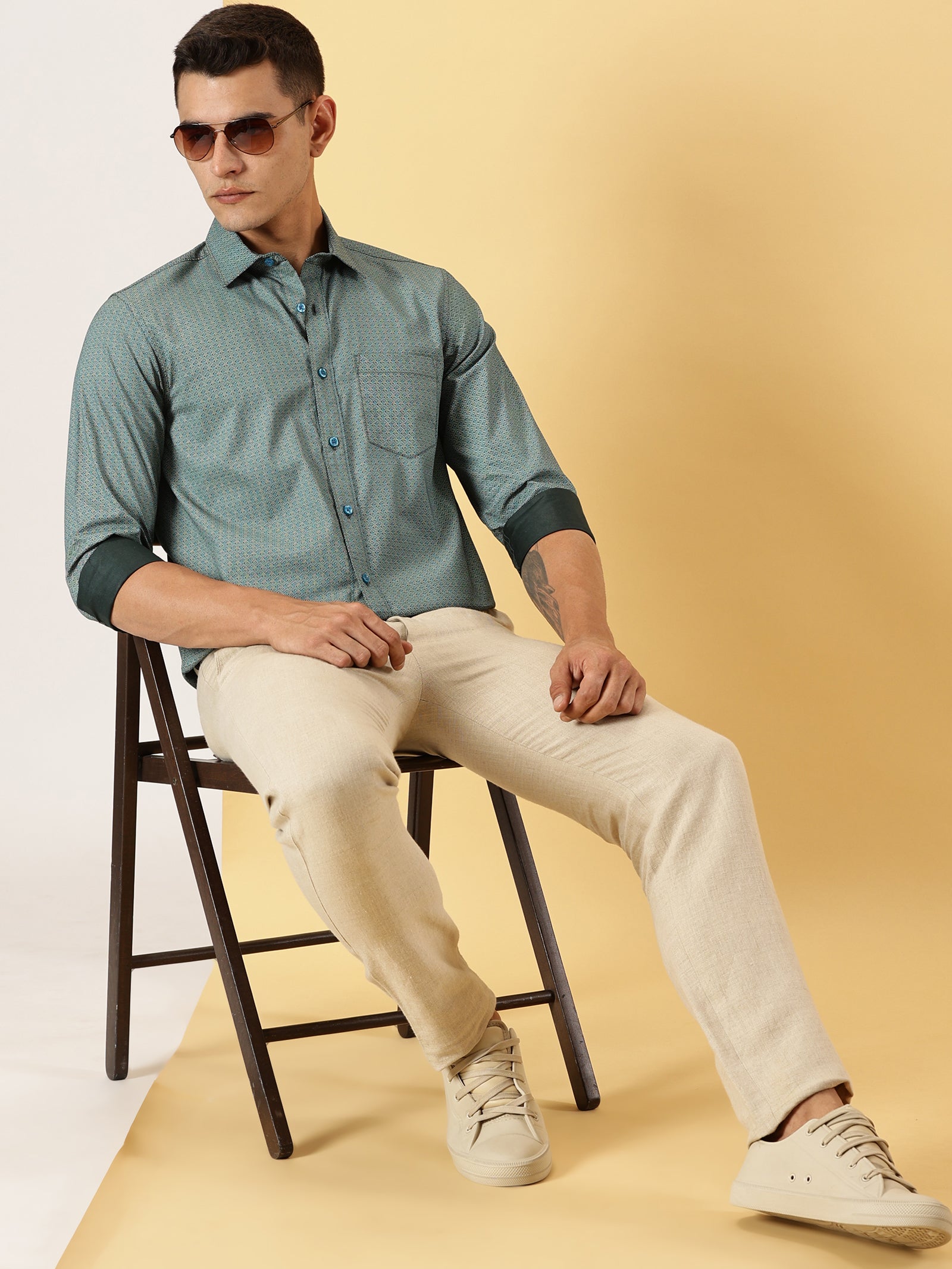 Casuals : 3D Print fullsleeve shirt