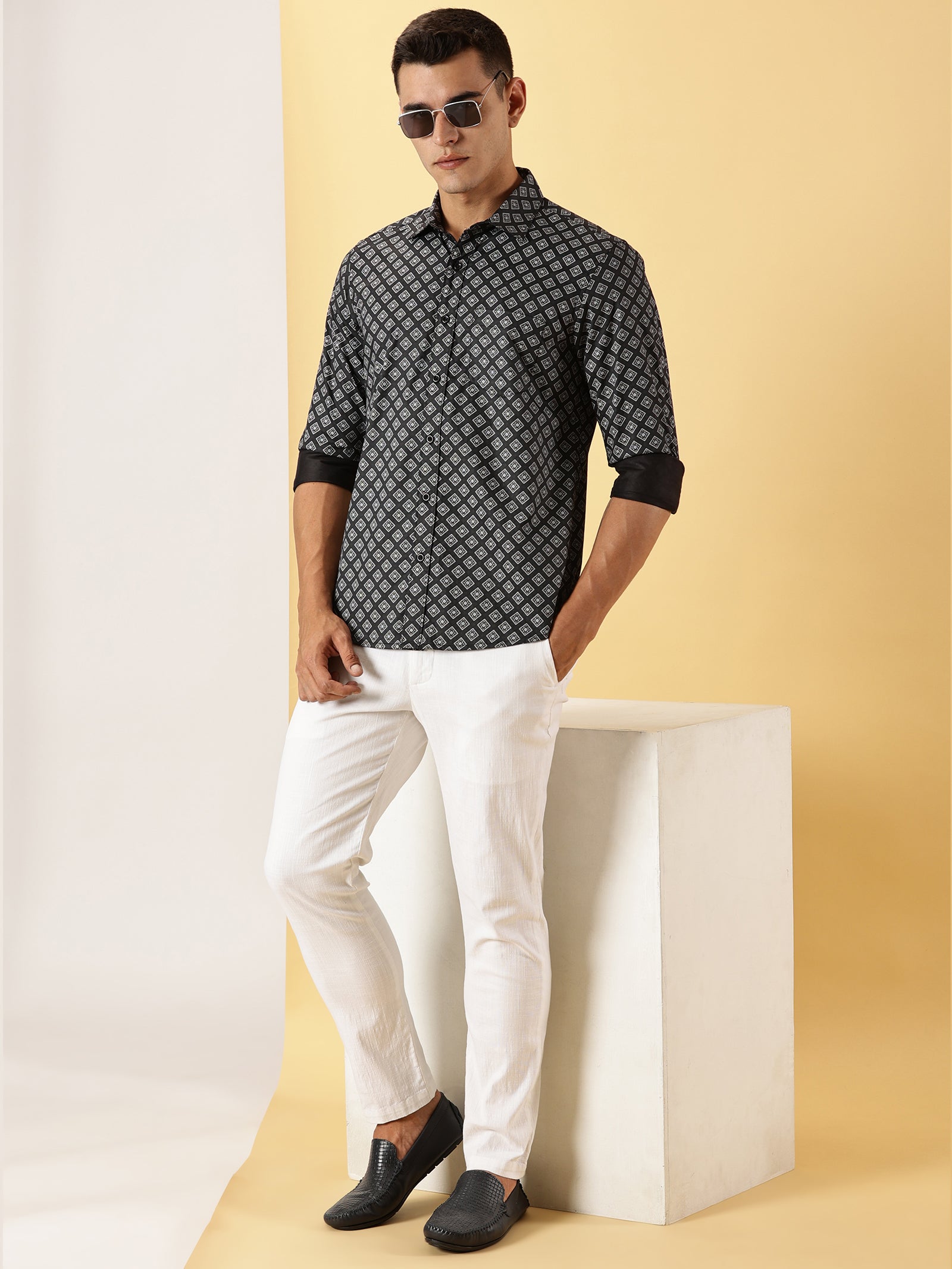 Casuals : Geometric Print fullsleeve shirt
