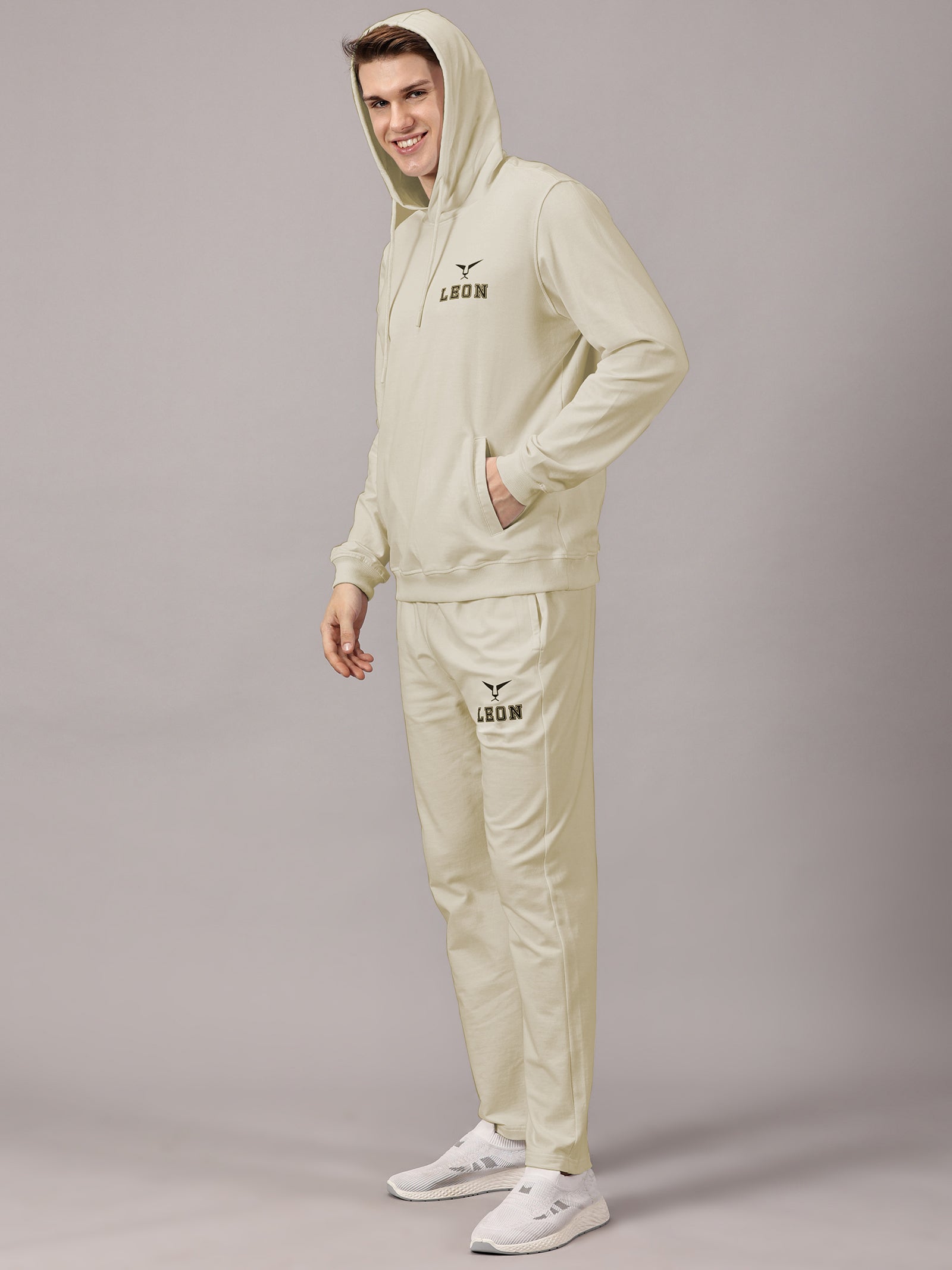 Active Wear : Sports Track Suit Beige