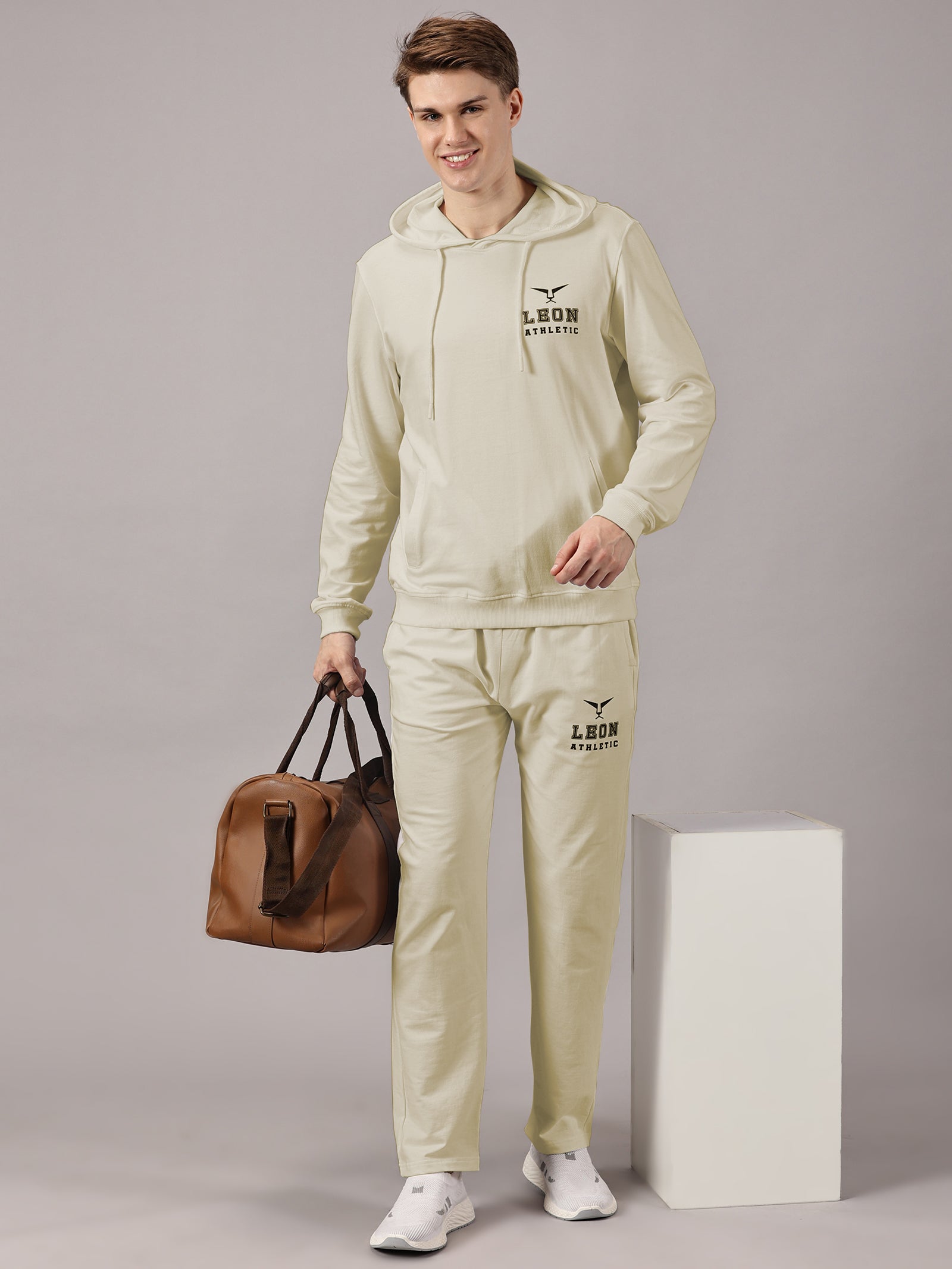 Active Wear : Sports Track Suit Beige