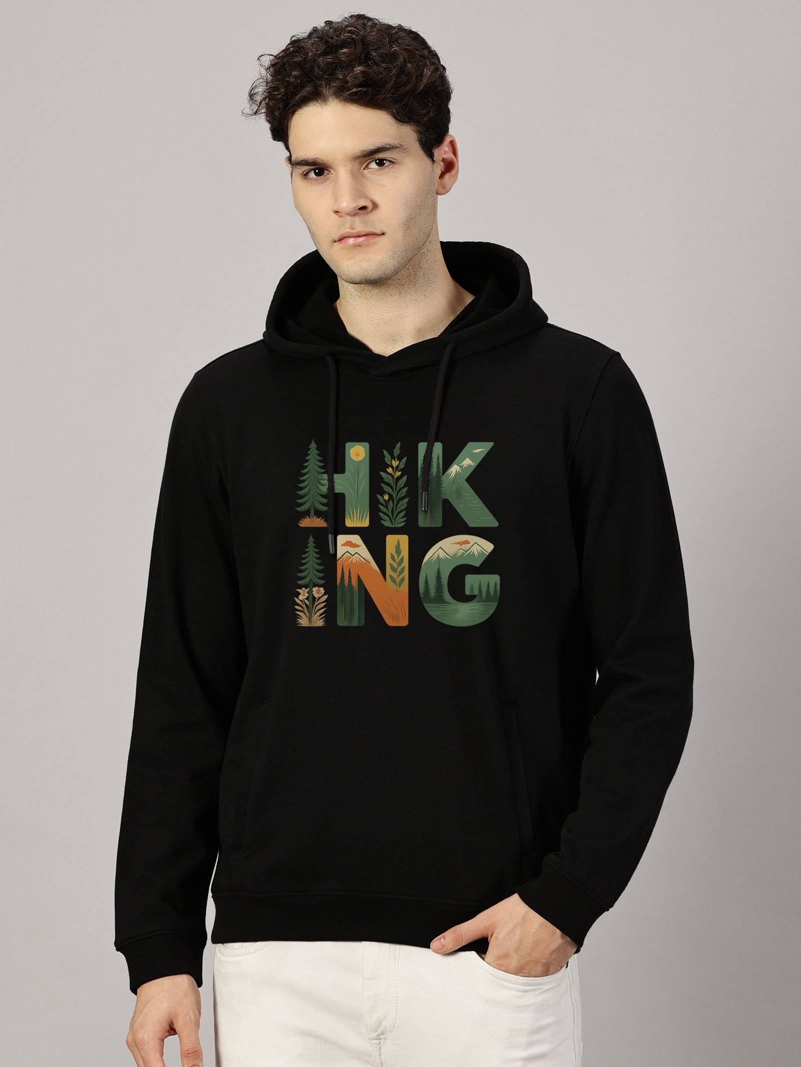 Sweatshirt : Hiking Printed Full sleeve  Hoodie