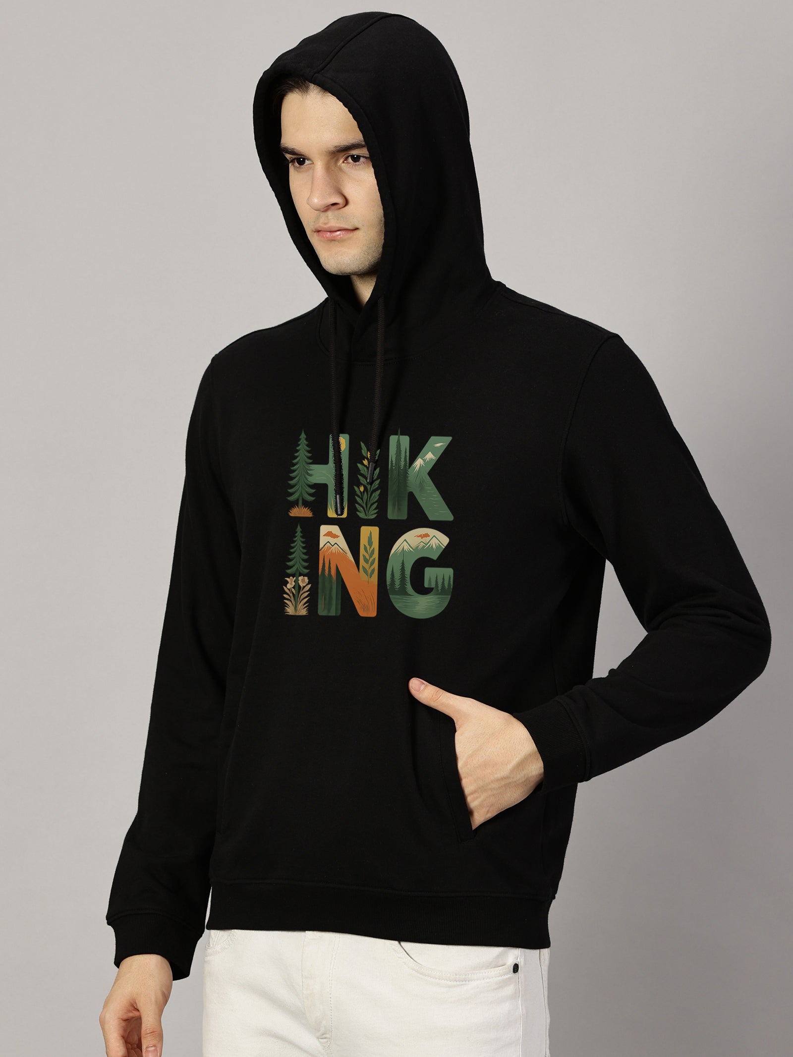 Sweatshirt : Hiking Printed Full sleeve  Hoodie