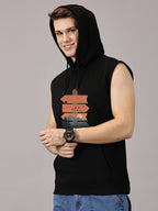 Sweatshirt :: Nature Board Printed Sleeveless Hoodie