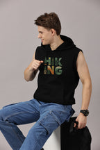 Sweatshirt ::  Hiking Printed Sleeveless Hoodie
