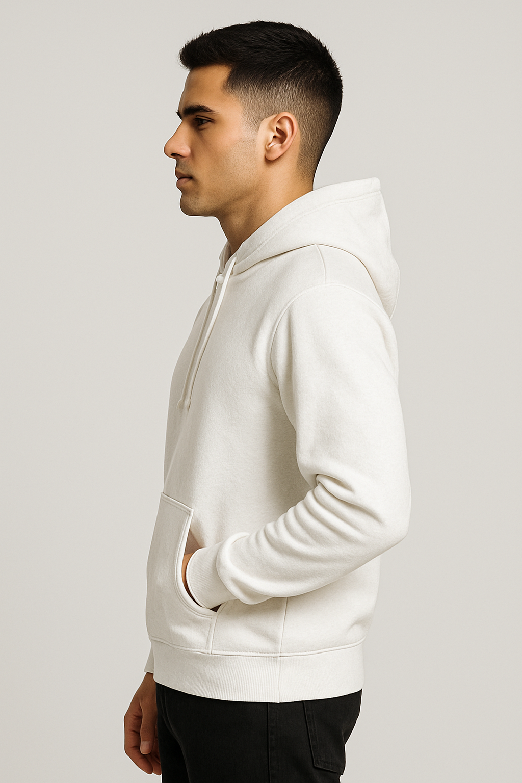 Sweatshirt :Headup Printed Kangaroo Pocket  Full Sleeve Hoodie