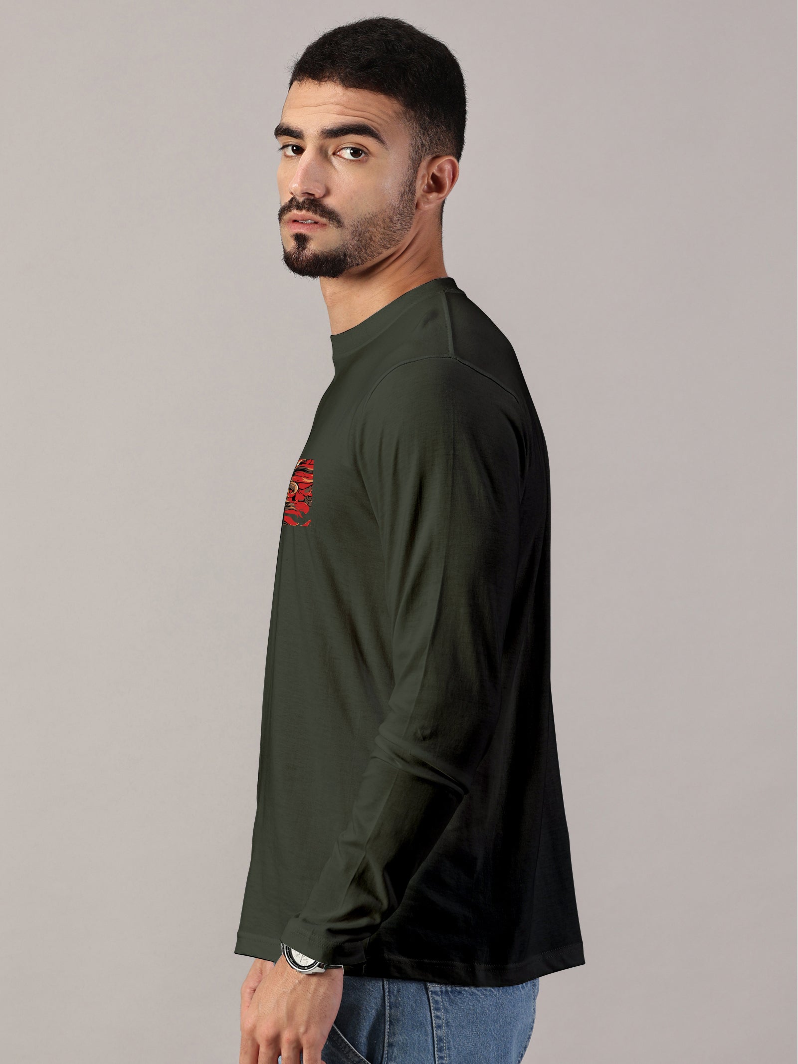 Basic Full sleeve : Dragon Printed T-Shirt