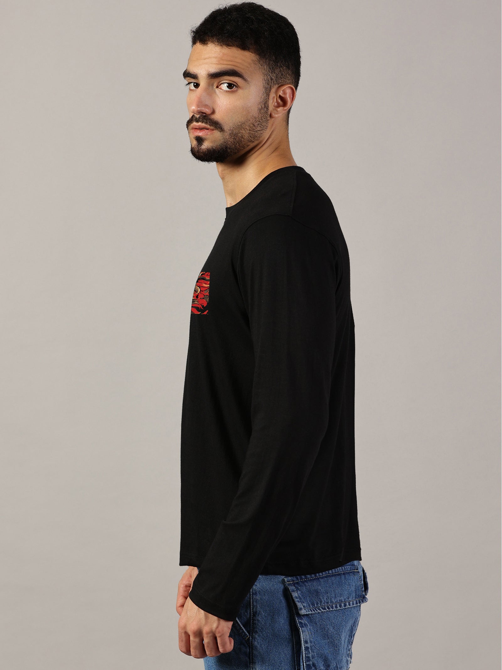 Basic Full sleeve : Dragon Printed T-Shirt