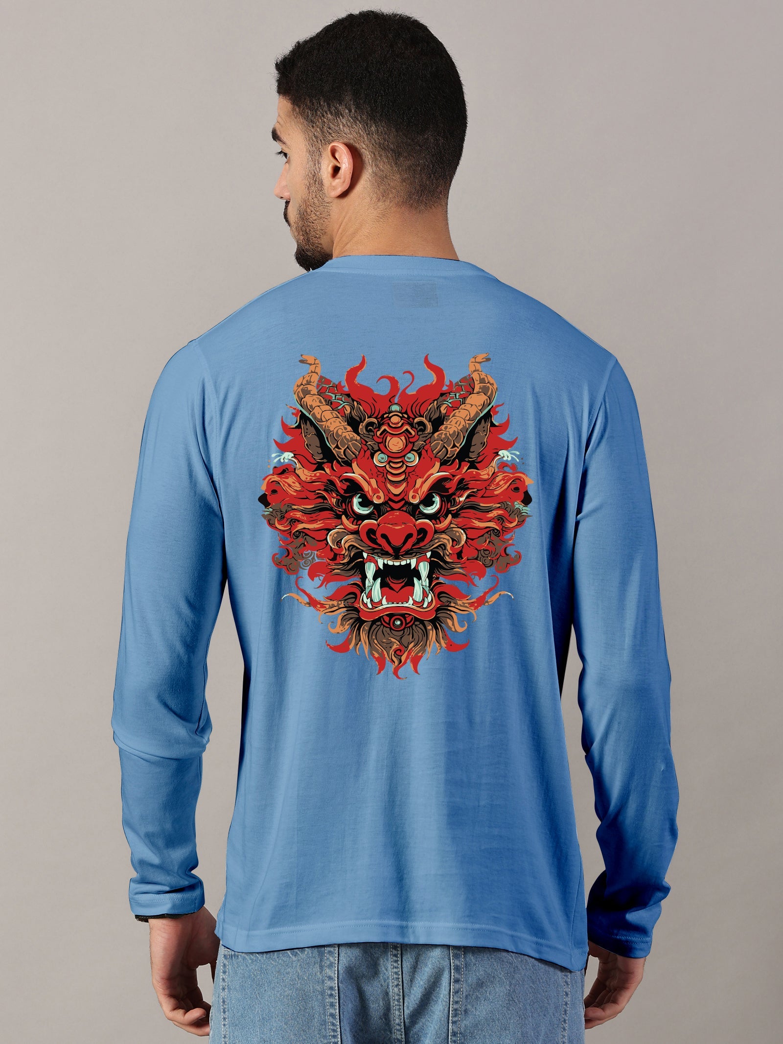 Basic Full sleeve : Dragon Printed T-Shirt