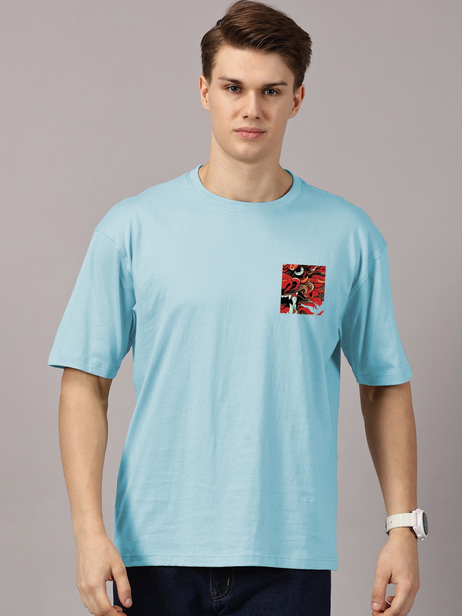 Oversized : Dragon Printed T-Shirt