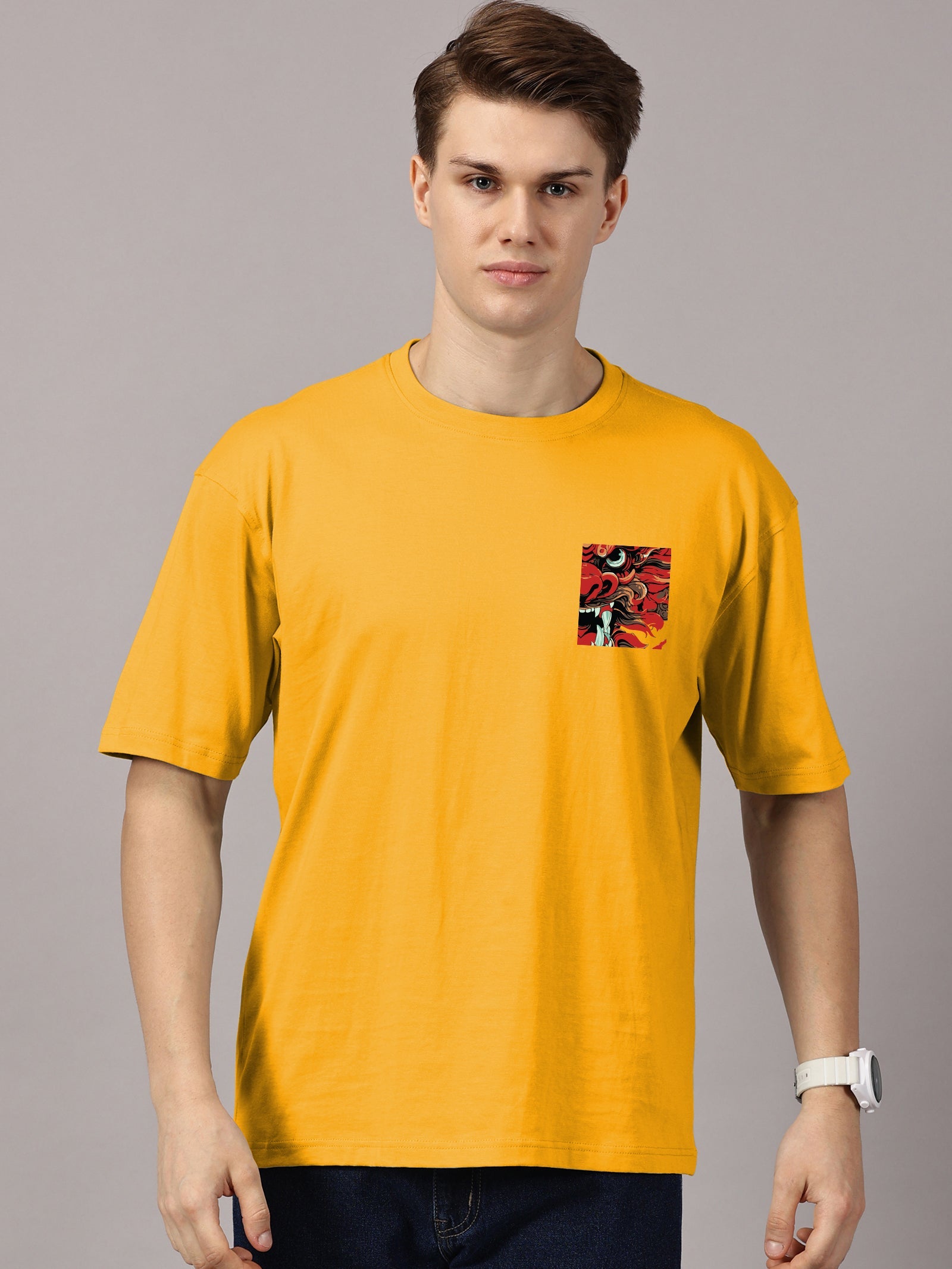 Oversized : Dragon Printed T-Shirt