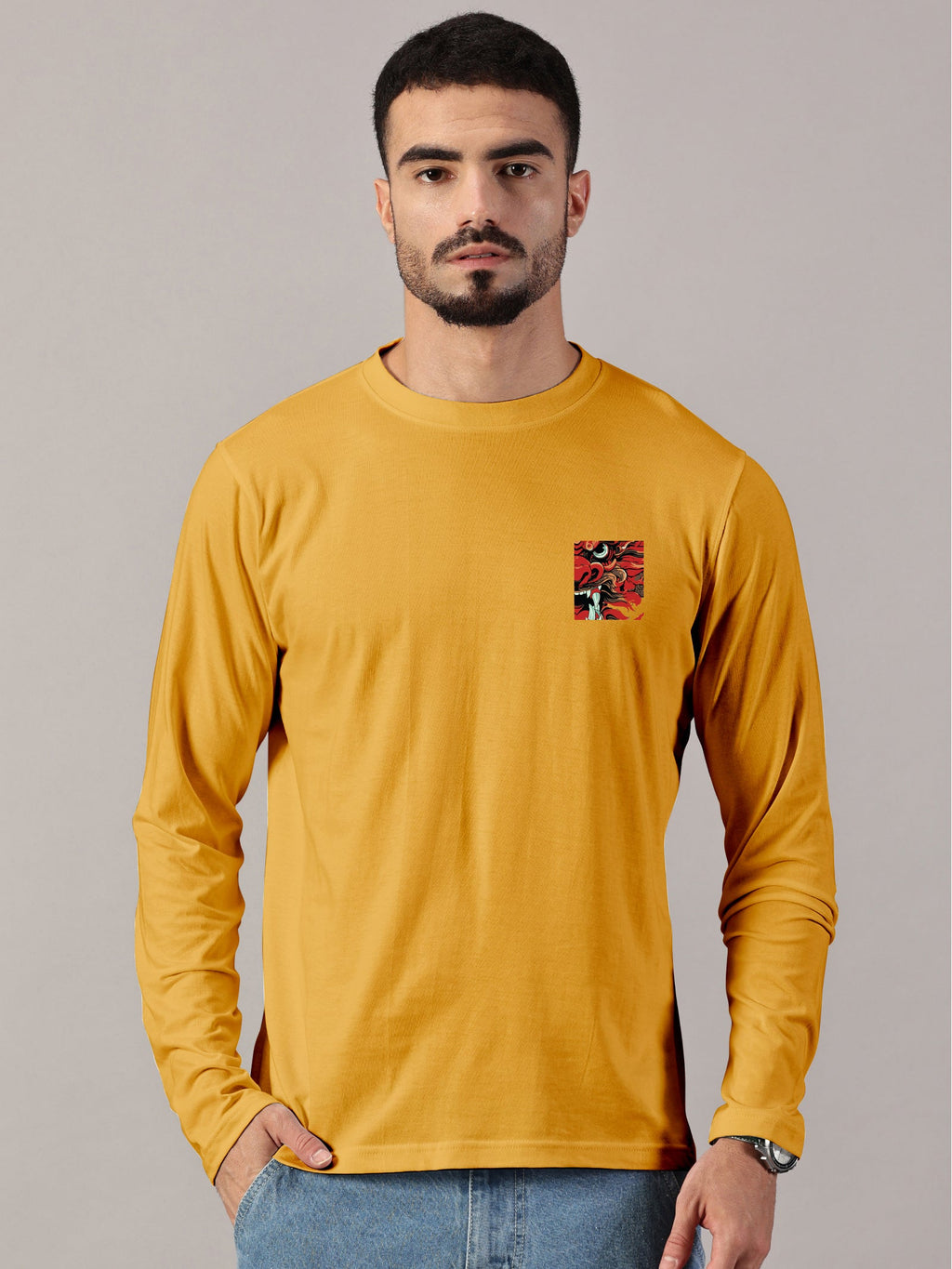 Basic Full sleeve : Dragon Printed T-Shirt