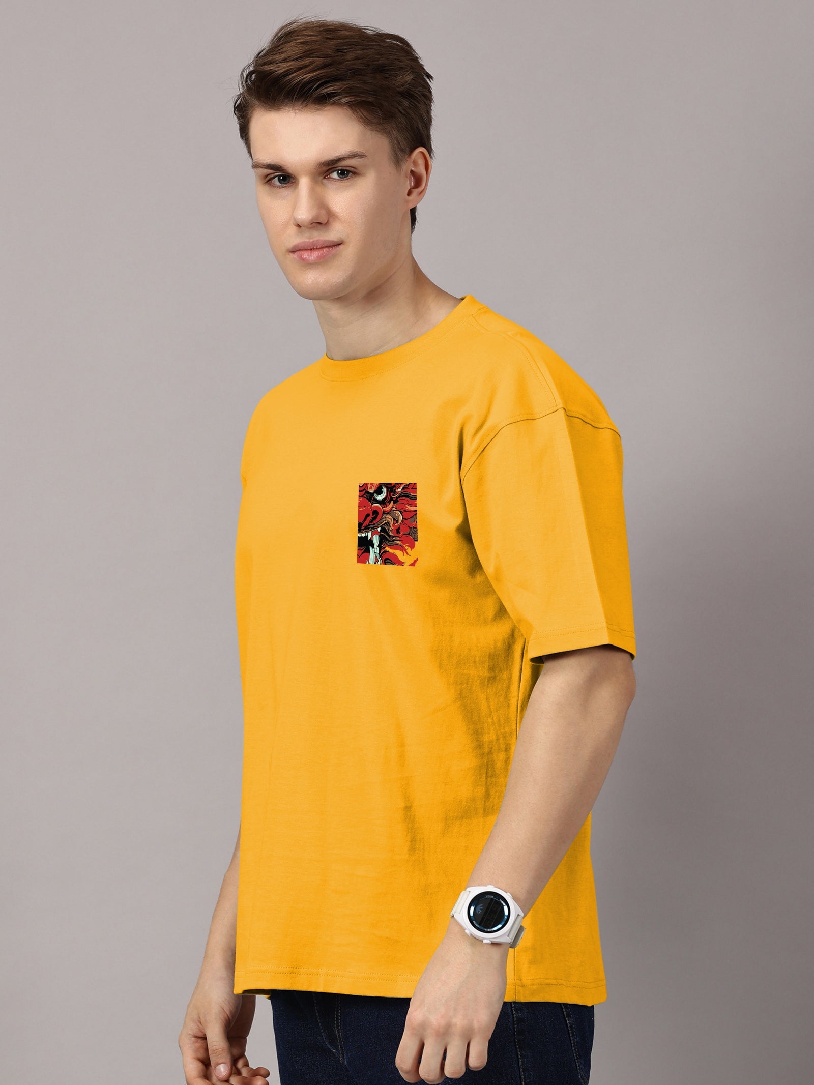 Oversized : Dragon Printed T-Shirt
