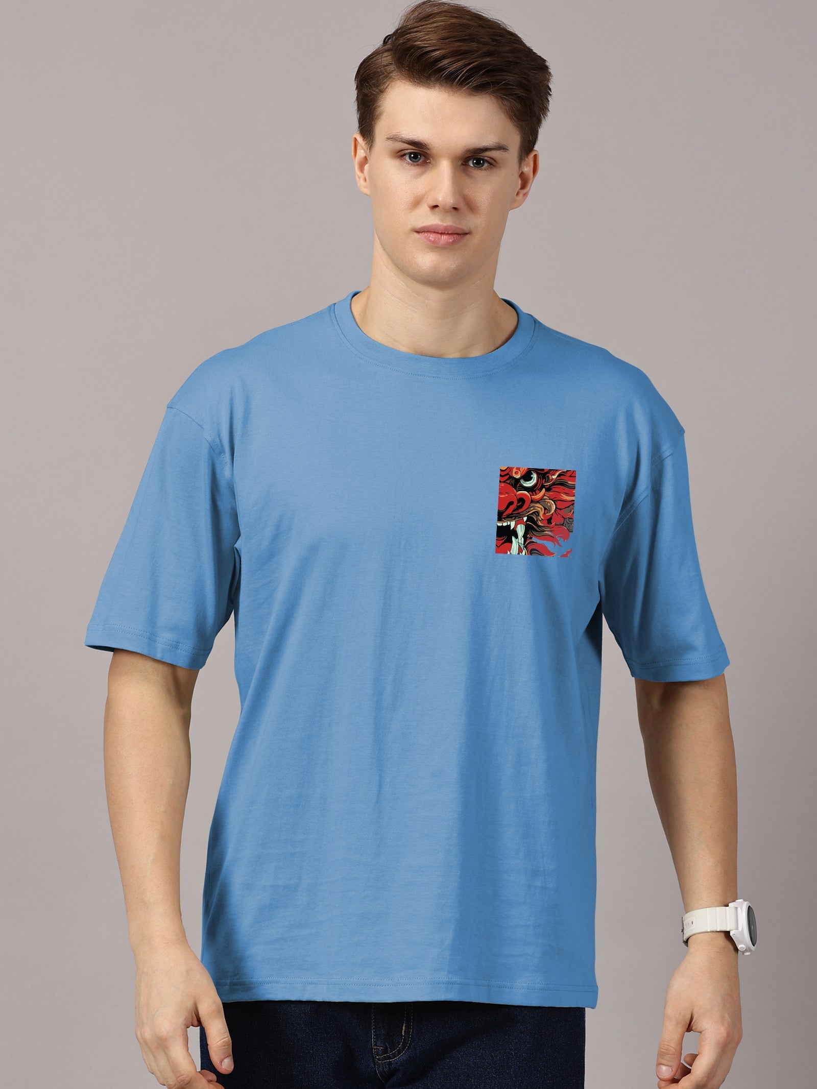 Oversized : Dragon Printed T-Shirt