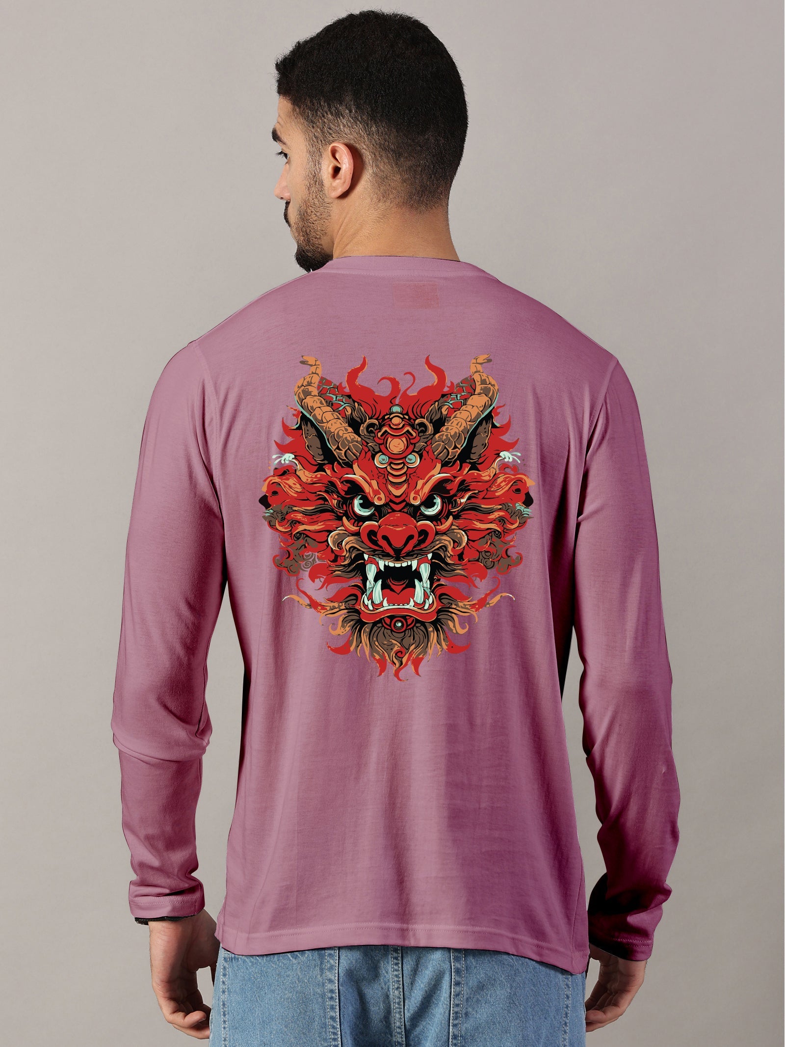 Basic Full sleeve : Dragon Printed T-Shirt
