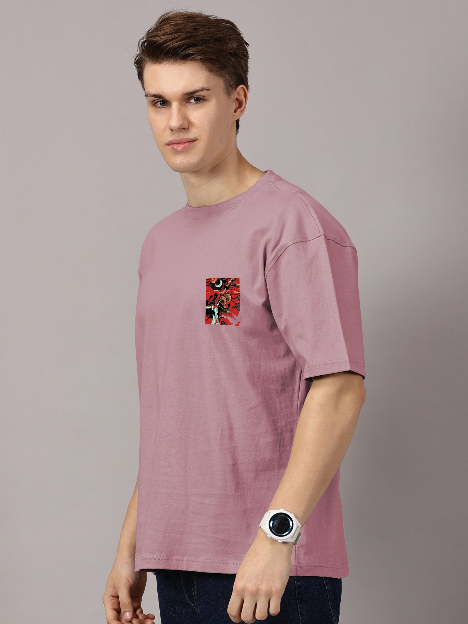Oversized : Dragon Printed T-Shirt