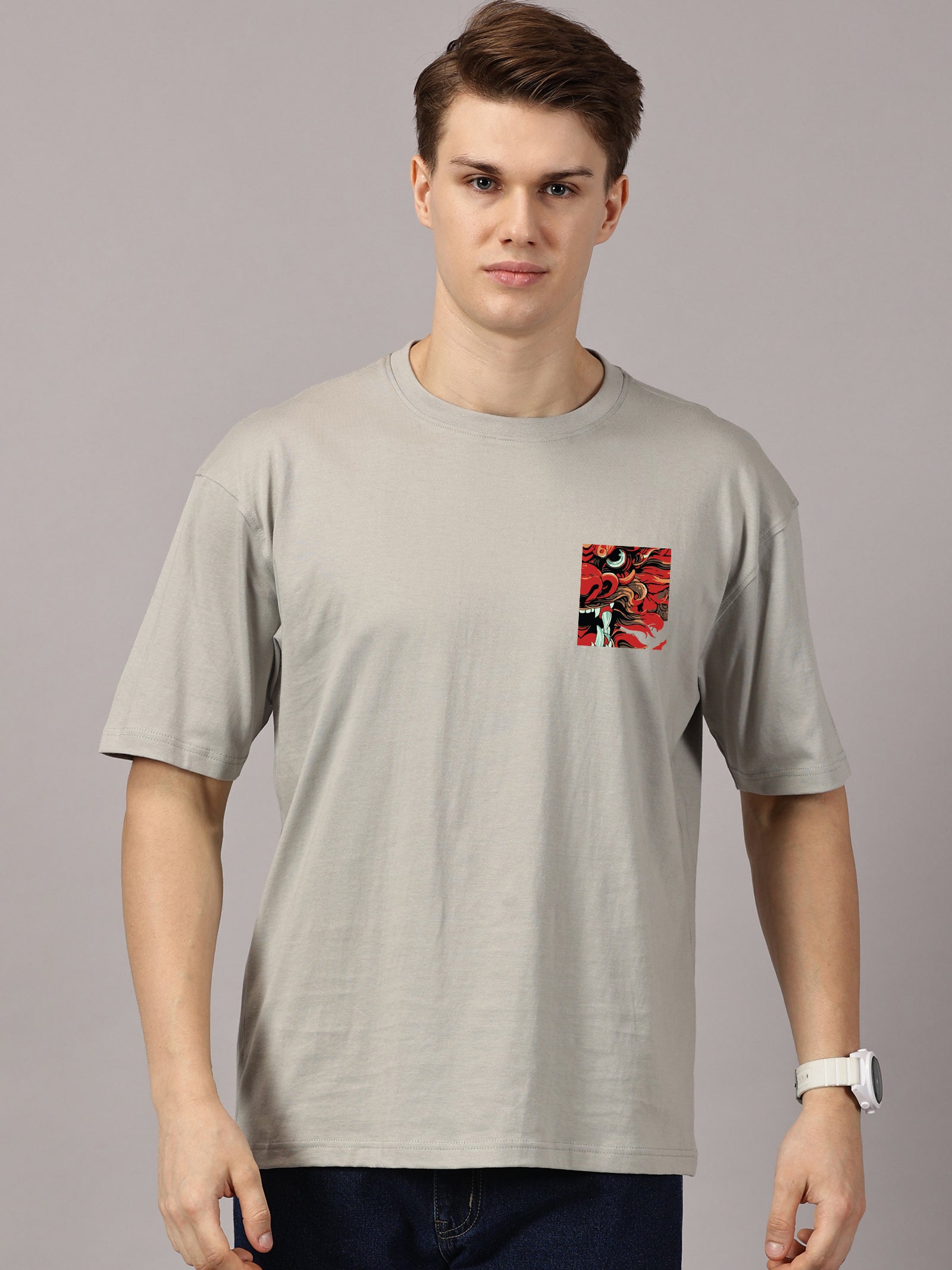 Oversized : Dragon Printed T-Shirt