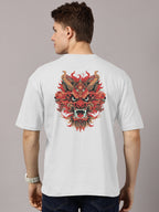 Oversized : Dragon Printed T-Shirt