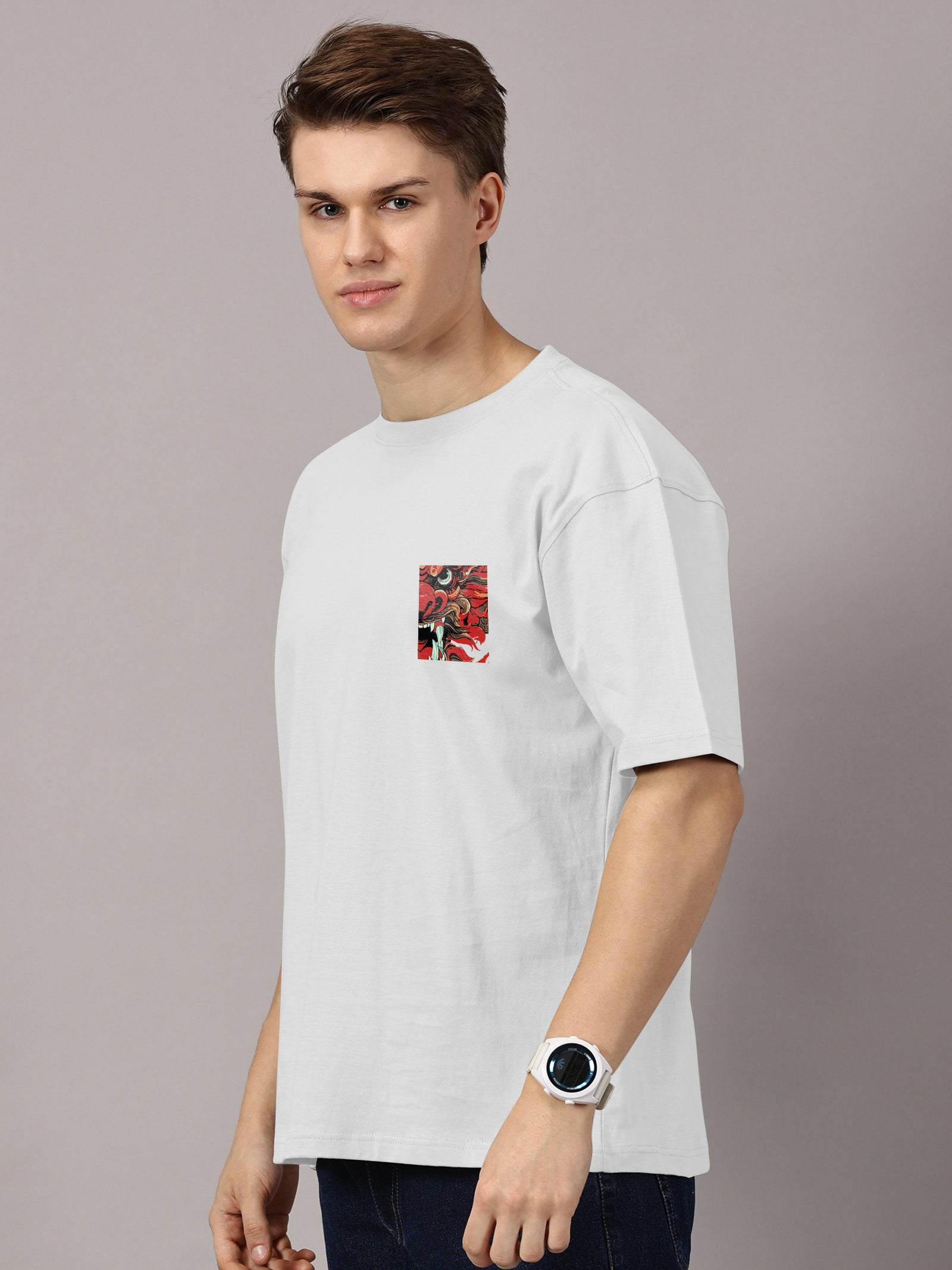 Oversized : Dragon Printed T-Shirt
