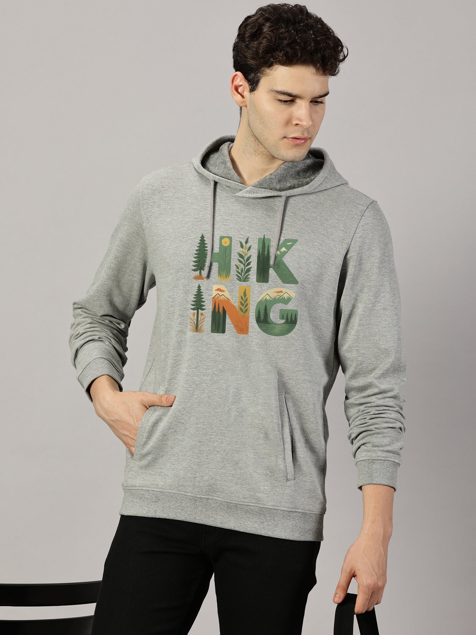 Sweatshirt : Hiking Printed Full sleeve  Hoodie