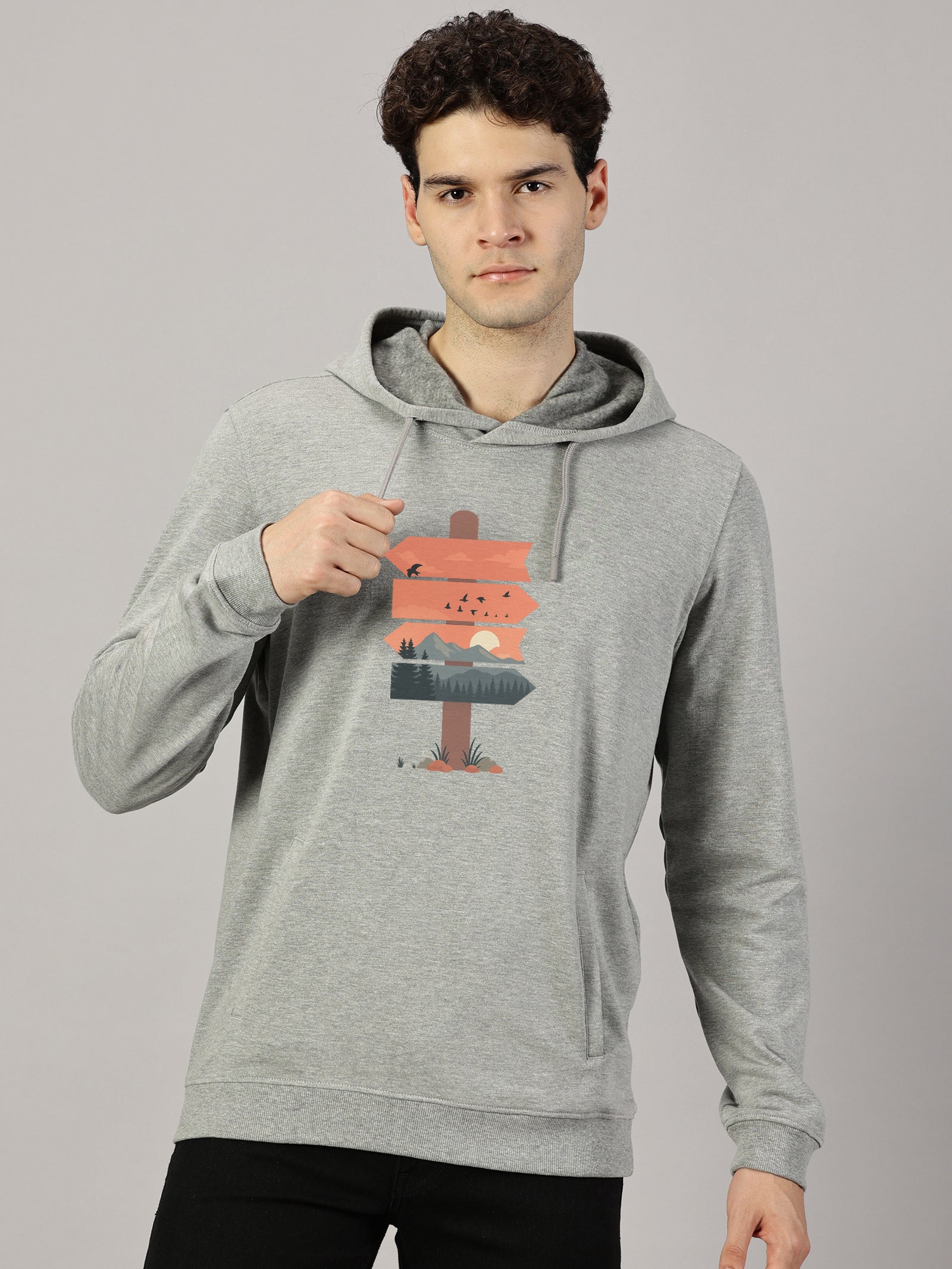 Sweatshirt : Nature Board Printed Full sleeve  Hoodie