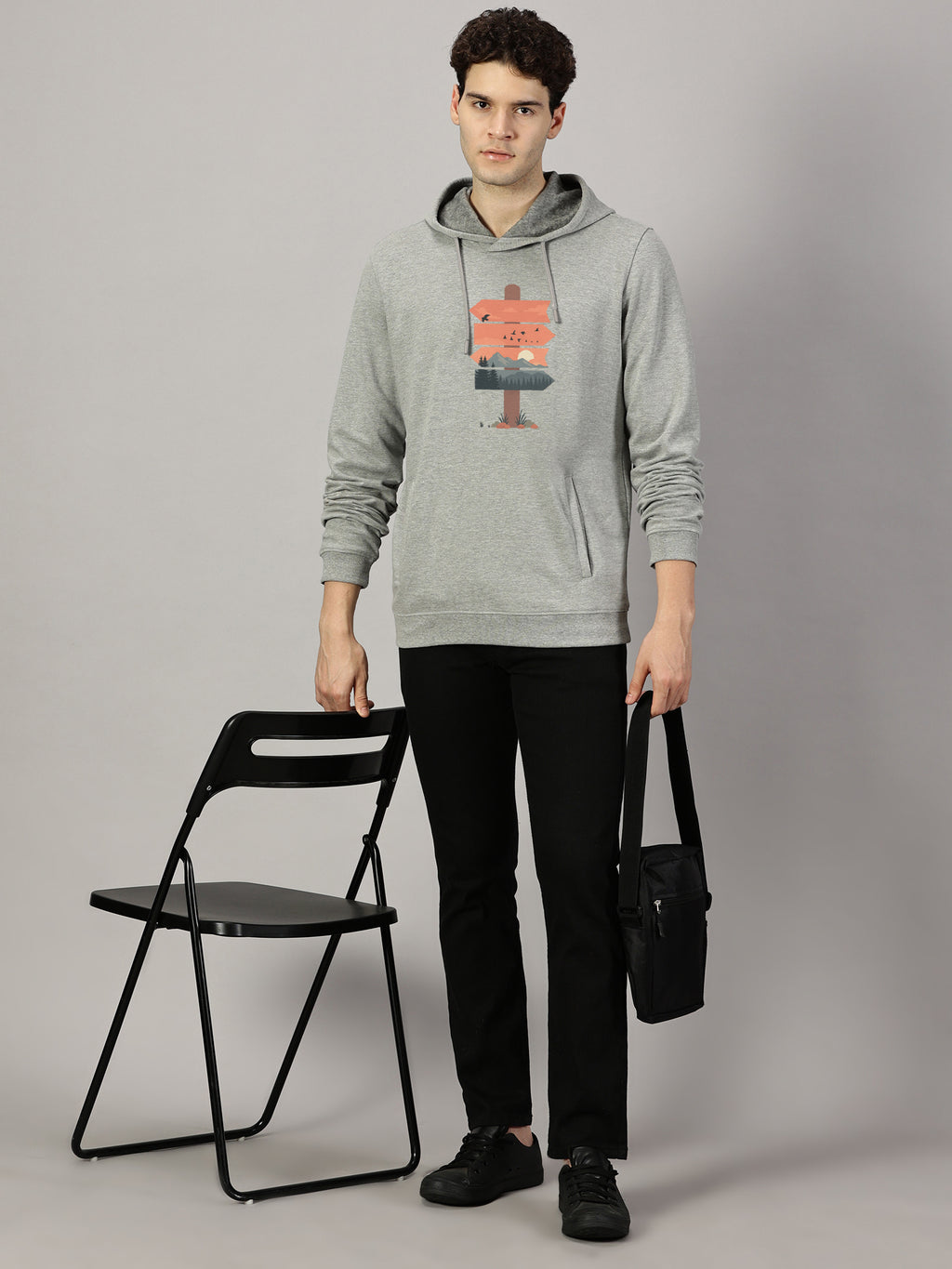 Sweatshirt : Nature Board Printed Full sleeve  Hoodie