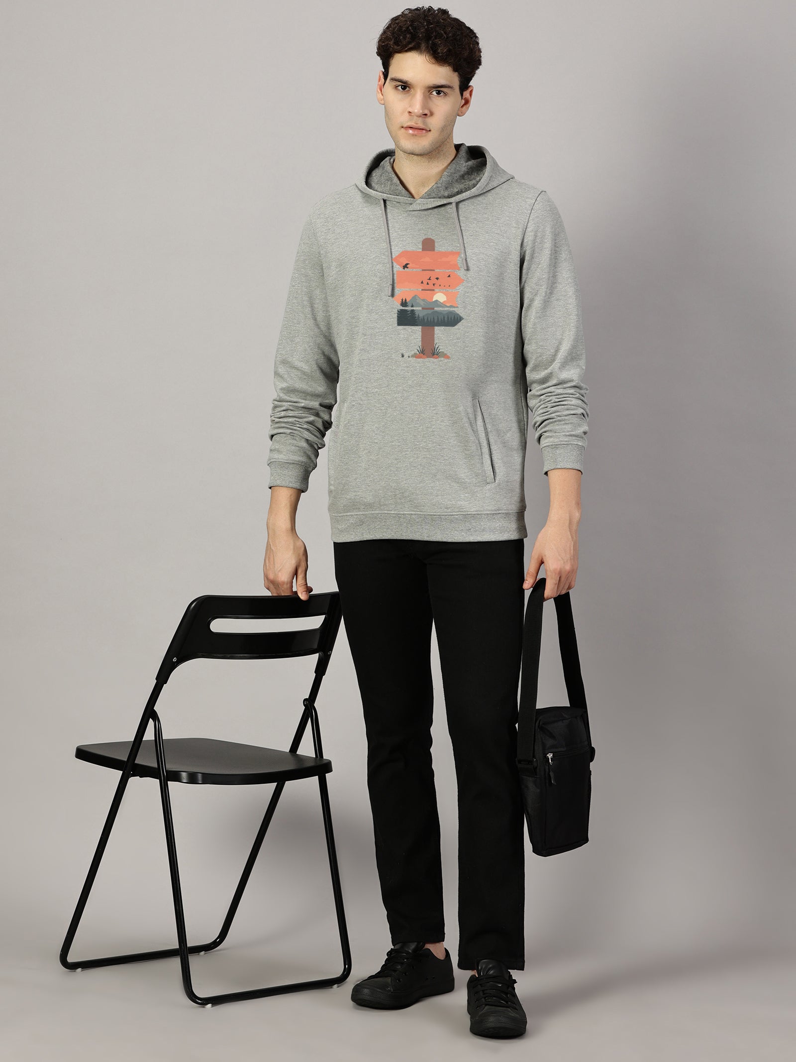 Sweatshirt : Nature Board Printed Full sleeve  Hoodie