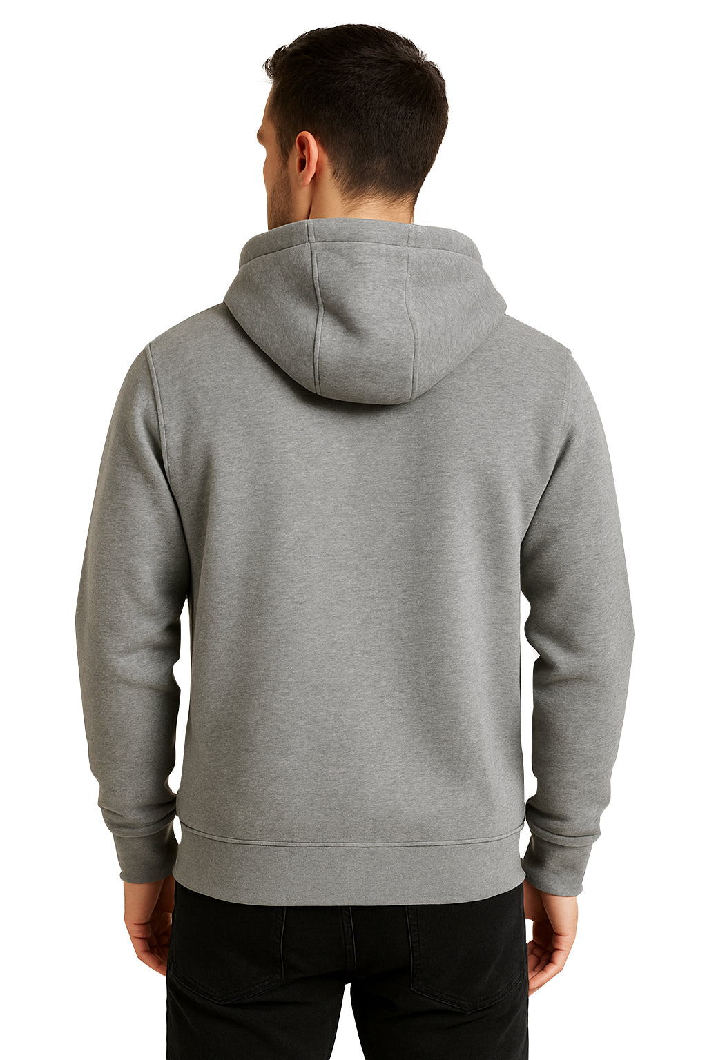 Sweatshirt : Leon Stamp Printed Kangaroo pocket Hoodie