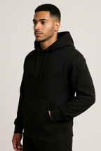 Sweatshirt :Fearless Printed Kangaroo Pocket Full Sleeve Hoodie