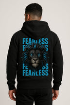 Sweatshirt :Fearless Printed Kangaroo Pocket Full Sleeve Hoodie