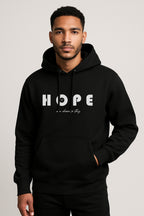 Sweatshirt : Hope Printed Kangaroo pocket Hoodie