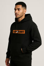 Sweatshirt : Lion  Heart Printed Kangaroo pocket Hoodie