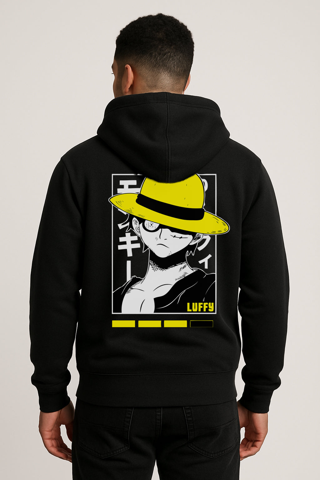 Sweatshirt : Luffy Printed Kangaroo pocket Hoodie