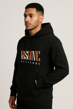 Sweatshirt : Positive Printed Kangaroo pocket Hoodie