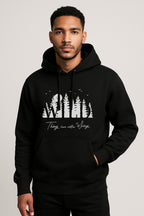 Sweatshirt : Wild Printed Kangaroo pocket Hoodie