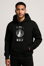 Sweatshirt : Wolf Printed Kangaroo pocket Hoodie