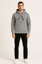 Sweatshirt :Angel Printed Kangaroo Pocket Full Sleeve Hoodie