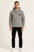 Sweatshirt : John Printed Kangaroo pocket Hoodie