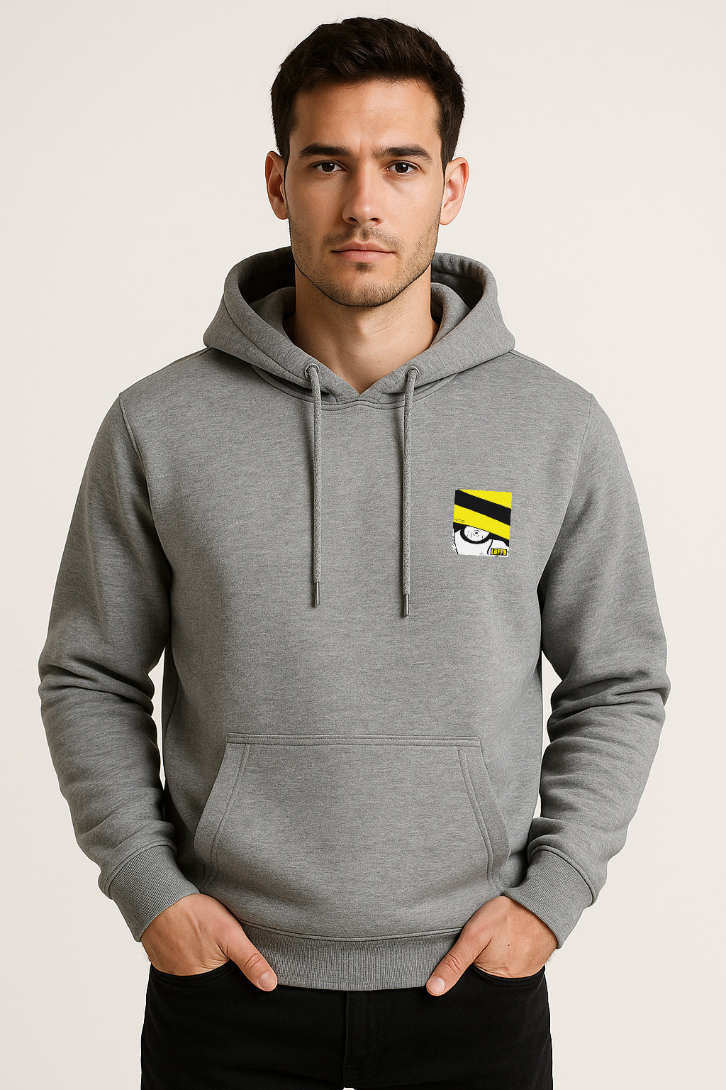 Sweatshirt : Luffy Printed Kangaroo pocket Hoodie