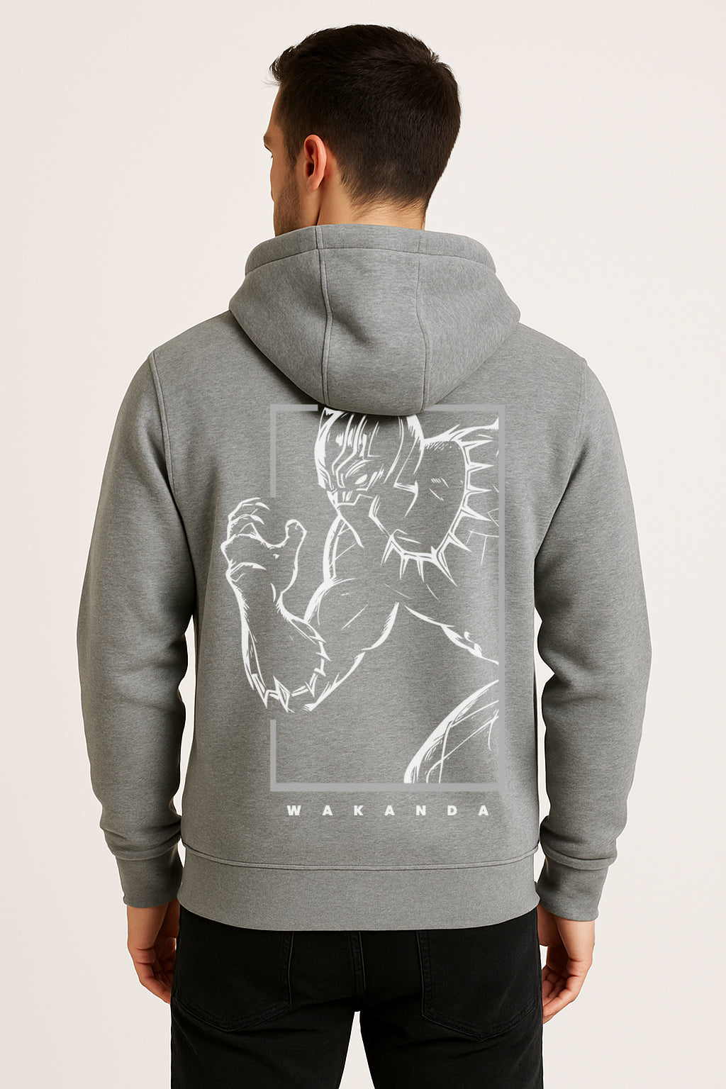Sweatshirt : Wakanda Printed Kangaroo pocket Hoodie