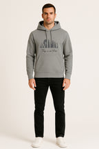 Sweatshirt : Wild Printed Kangaroo pocket Hoodie